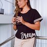 conjunto feminino curto algodao black dream